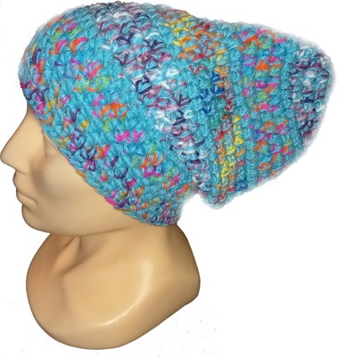 CZAPKA HANDMADE WŁASNEJ ROBOTY SZYDEŁKO AKRYL