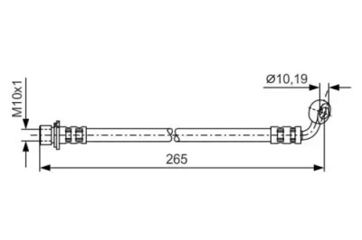 Шланг гальмівний гнучкий задні 1 987 481 128 фото №1