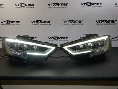 Комплект левая правая фары лампы audi a3 s3 rs3 8v full led lift фото №1