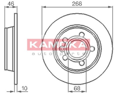 DISCO DE FRENADO VW SHARAN 95-10 PARTE TRASERA  