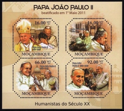 Mozambik 2011 M ark 4697-00 ** Jan Paweł II Papież