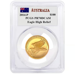 Orzeł Australijski 1 oz AU 2014 P PHR PCGSPR70DCAM