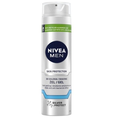 NIVEA Żel do golenia Silver Protect 200ml