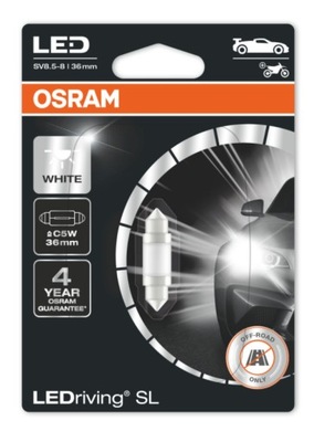 ŻARÓWKA LEDRIVING SL C5W BIAŁA BLISTER 1 SZT LED (BRAK ECE)