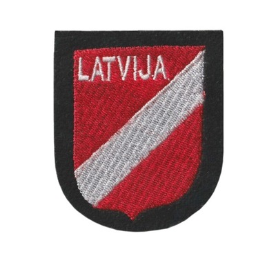 Waffen SS Latvia - naszywka Łotwa, drugi model