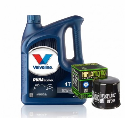 HF204 КОМПЛЕКТ МАСЛО MOTUL 5100 10W40 4L U31ETR X4 YAMAHA YZF R6 600 06-15 