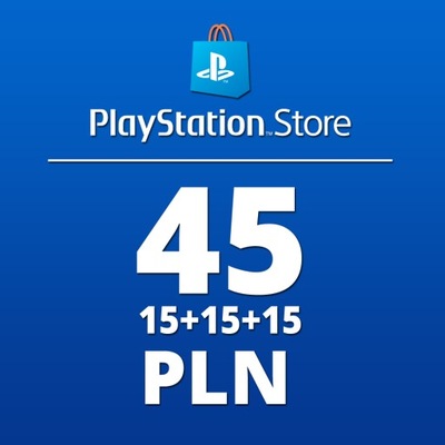 PLAYSTATION NETWORK 45 PLN ZŁ PSN KOD PS4 PS5