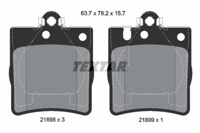 ZAPATAS DE FRENADO DB PARTE TRASERA W203/C209 SPORT 2189803  