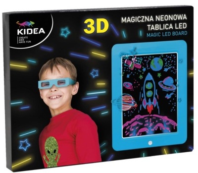 Tablet MAGICZNA NEONOWA TABLICA 3D LED KIDEA blue