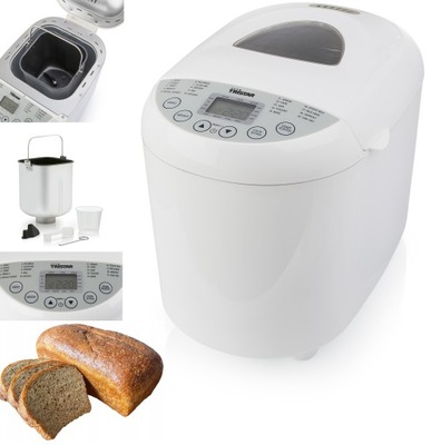 BIAŁY WYPIEKACZ pieczywo AUTOMAT do CHLEBA 550W 19 programów + akcesoria