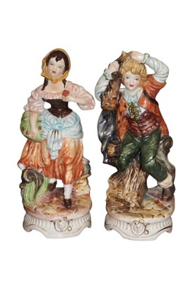 Para włoskich figurek Capodimonte