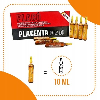 Ampułka do włosów Placenta Placo 12x10ml