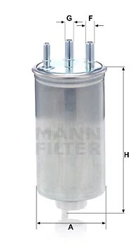 FILTRO COMBUSTIBLES MANN WK8039  