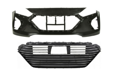 Hyundai ioniq 2016–2019 бампер + решітка радіатора решітка радіатора передній перед новий bez pdc фото №1