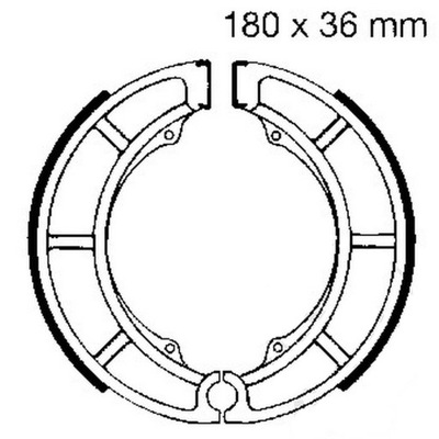 BRAKE SHOES BRAKE EBC 626 SUZUKI LV VS VZ  