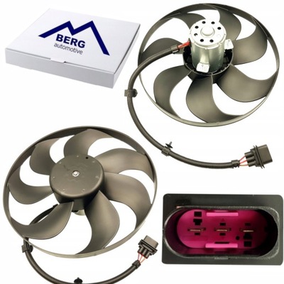 VENTILADOR DEL RADIADOR VW LUPO POLO 94-05 345MM Z MOTOR 250/60W 3 BOLCE  