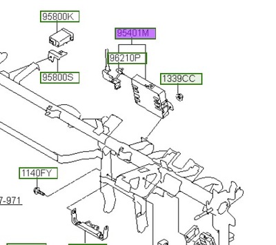 Hyundai модуль керуючий оригінальний номер 954002s320 фото №1