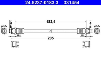 ПАТРУБОК HAM. ELAST. AUDI T. 80 91- 96 LE- PR