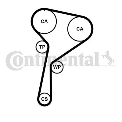 CONTINENTAL CTAM CON CT1184 РЕМІНЬ ГРМ