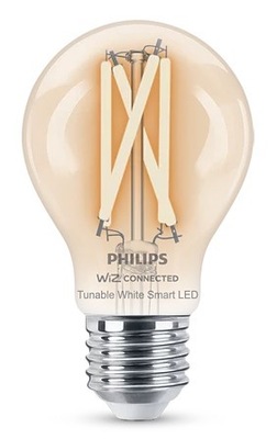 Philips Smart filament przezroczysta E27 A60 7 W (60 W), WW-CW