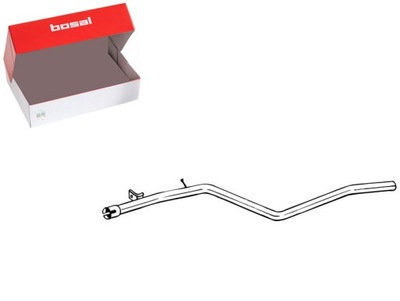 Труба вихлопна середина dacia duster renault duster 1.5d 04.10- bosal фото №1