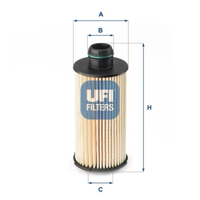 FILTRO ACEITES UFI 25.160.00  