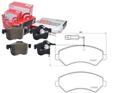 BREMBO JUEGO ZAPATAS DE FRENADO BRE, P 23 161 PARTE DELANTERA DUCATO  