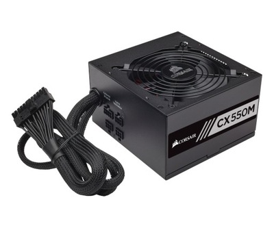 Zasilacz do komputera Corsair CX550M 550W 80Plus Bronze ATX Pół modularny