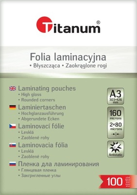 Folia do laminarki Titanum A3