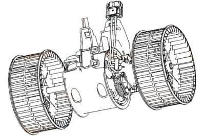 Hella воздуходувка bmw 5 e60 , 5 e61 , 6 e63 , 6 e фото №1