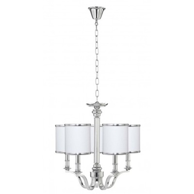 Elegancka nowoczesna lampa ESTELL V srebrna biała