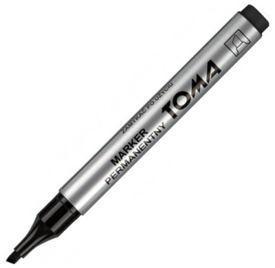 Marker permanetny TOMA - chisel - czarny