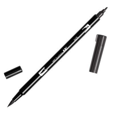 Flamaster dwustronny Brush Pen lamp black Tombow