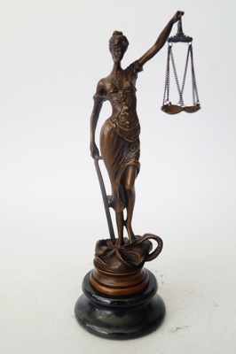 TEMIDA bogini sprawiedliwośc rzeźba figura z brązu