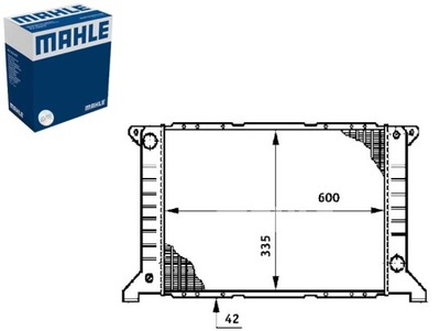 РАДИАТОР ДВИГАТЕЛЯ ВОДЫ FORD TRANSIT 2.0 2.5D 09.88-03.00 MAHLE