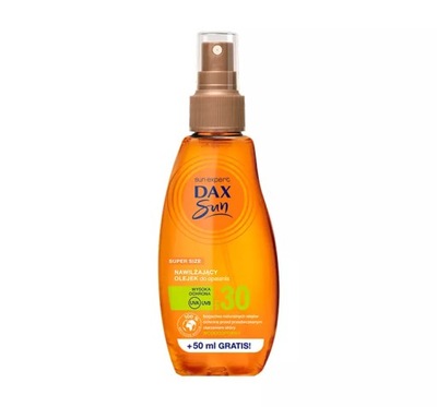 DAX SUN NAWILŻAJĄCY OLEJEK DO OPALANIA SPF 30