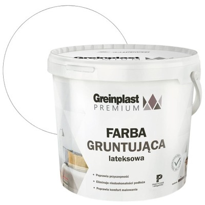 GREINPLAST FARBA GRUNTUJĄCA LATEKSOWA BIAŁA 10L