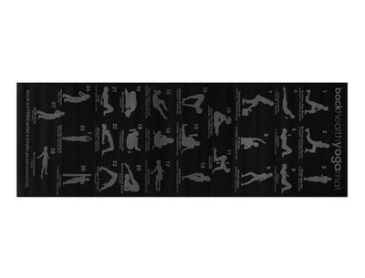 Mata do ćwiczeń FITNESS JOGA AEROBIC 173 x 61 cm