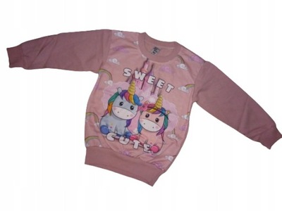 BLUZA JEDNOROŻCE SWEET UNICORN ROZM.122 (6-7 LAT)