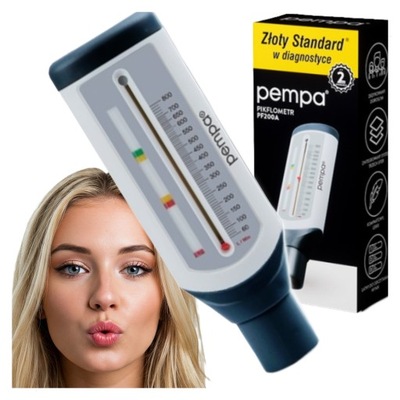 PIKFLOMETR PEF DLA DOROSŁYCH DO POMIARU SZCZYTOWEGO PRZEPŁYWU WYDECHOWEGO