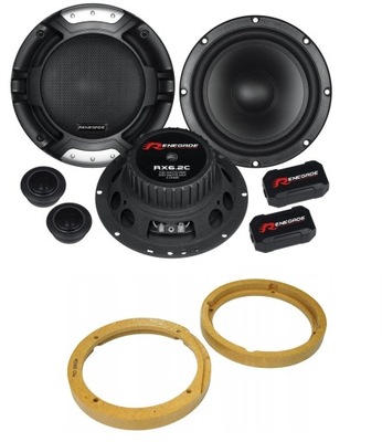 Głośniki samochodowe 165mm Renegade RX6.2C RENAULT Laguna 2 Thalia Dystanse