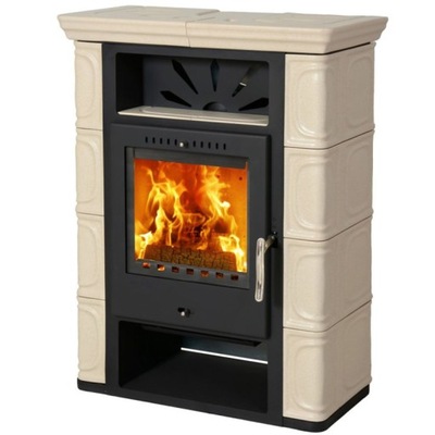 KAFLOWY KOMINEK PIEC PIECYK NA DREWNO THORMA BORGHOLM TOP 7 kW WOLNOSTOJĄCY