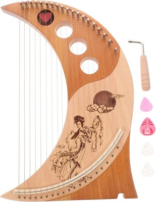 1 Zestaw 19 19-tonowa Lira Harfa z Kluczem Do Strojenia Harfa Ustna