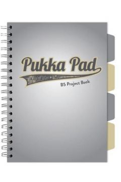 KOŁOZESZYT B5 100 # PUKKA PROJECT BOOK GREY DESIGN