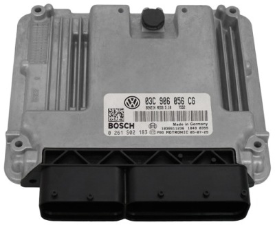 Бортовой компьютер vw golf v 1.6 fsi 03c906056cg 0261s02183 фото №1