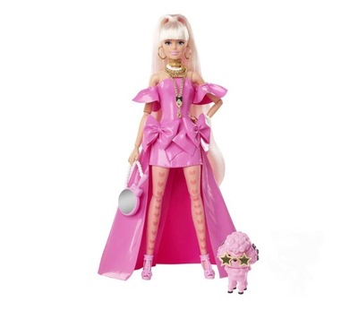 Barbie Extra Fancy Lalka Różowy strój