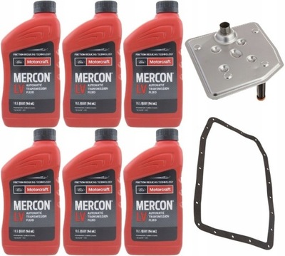 MERCON LV + ФИЛЬТР DO КОРОБКИ 6R60/6R75/6R80 FORD