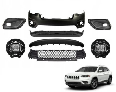 Бампер набор перед jeep cherokee kl 2019- фото №1