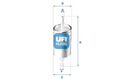 UFI FILTRO COMBUSTIBLES ALFA ROMEO FIAT JEEP UFI  