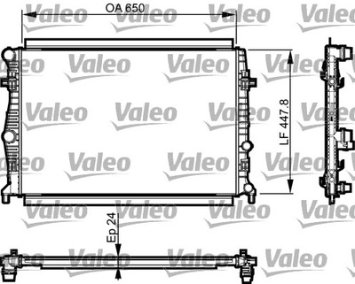 VALEO 735556 RADUADOR DE AGUA  